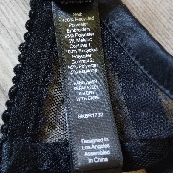 For Love and Lemons Clara Underwire Floral Lace Bra Size 34B - Picture 6 of 6